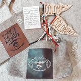 Game Day Leatherette Canvas Tote Bag