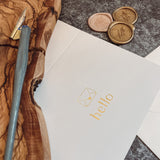 "Hello" Blank Note Card Kit