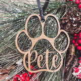 Paw Print Ornament
