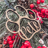 Paw Print Ornament
