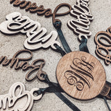 Monogram Ornament, Stocking, Basket or Gift Tag