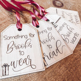 Personalized Want - Read - Wear - Need Gift Tags