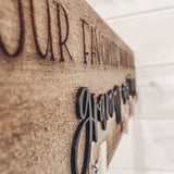 Rough Cut Rustic Photo Display Board