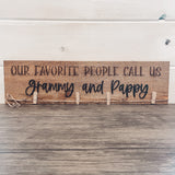 Rough Cut Rustic Photo Display Board