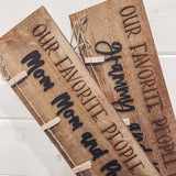 Rough Cut Rustic Photo Display Board