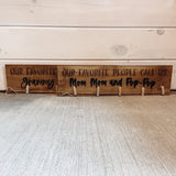 Rough Cut Rustic Photo Display Board