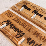 Rough Cut Rustic Photo Display Board