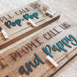 Rough Cut Rustic Photo Display Board