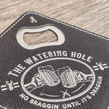 Leather Bottle Opener Coaster Sets