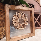 Rattan Sunflower Decor