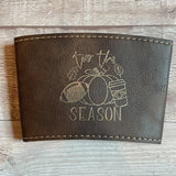 Leather Engraved Coffee Sleeve