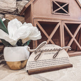 "This is the Beginning of a New Day" Desk/Shelf Sitter