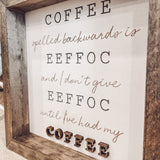 EEFFOC | Coffee Sign