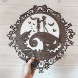 Nightmare Before Christmas Door Hanger Sign