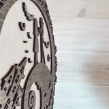 Nightmare Before Christmas Door Hanger Sign