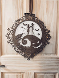 Nightmare Before Christmas Door Hanger Sign