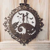 Nightmare Before Christmas Door Hanger Sign