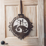 Nightmare Before Christmas Door Hanger Sign