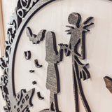 Nightmare Before Christmas Door Hanger Sign