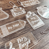 Acrylic Teacher Keychain