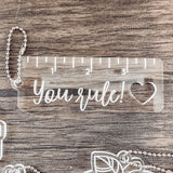 Acrylic Teacher Keychain