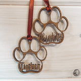 Paw Print Ornament