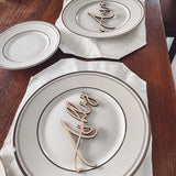 Name Cut Out Place Settings