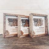 U.S. Veteran Box Framed Sign