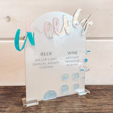 Acrylic Table Stands