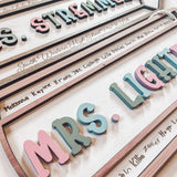 Pencil Door Hanger for Teachers