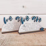 "We Are" Penn State Desk/Shelf Sitter