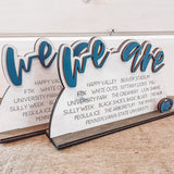 "We Are" Penn State Desk/Shelf Sitter