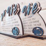 "We Are" Penn State Desk/Shelf Sitter