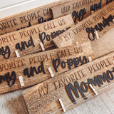 Rough Cut Rustic Photo Display Board