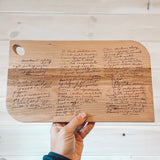 Engraved Cherry Charcuterie Board