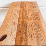 Engraved Cherry Charcuterie Board