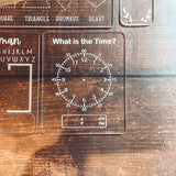 Kids Acrylic Activity Board Add-Ons: Telling Time