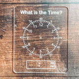 Kids Acrylic Activity Board Add-Ons: Telling Time