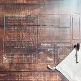 Acrylic Kids Traceable Writing Board - Starter Set