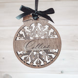 Personalized Christmas Snowflake Ornament