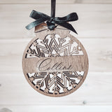 Personalized Christmas Snowflake Ornament