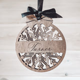 Personalized Christmas Snowflake Ornament