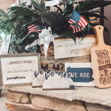 "We Are" Penn State Desk/Shelf Sitter