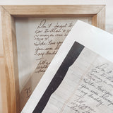 Farmhouse Style Engraved Handwriting Sign