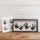 3D Handprint Farmhouse Sign