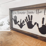 3D Handprint Farmhouse Sign
