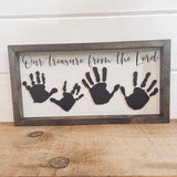 3D Handprint Farmhouse Sign
