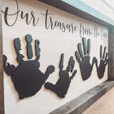 3D Handprint Farmhouse Sign