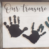 3D Handprint Farmhouse Sign