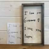 3D Farmhouse Style Handwriting Sign